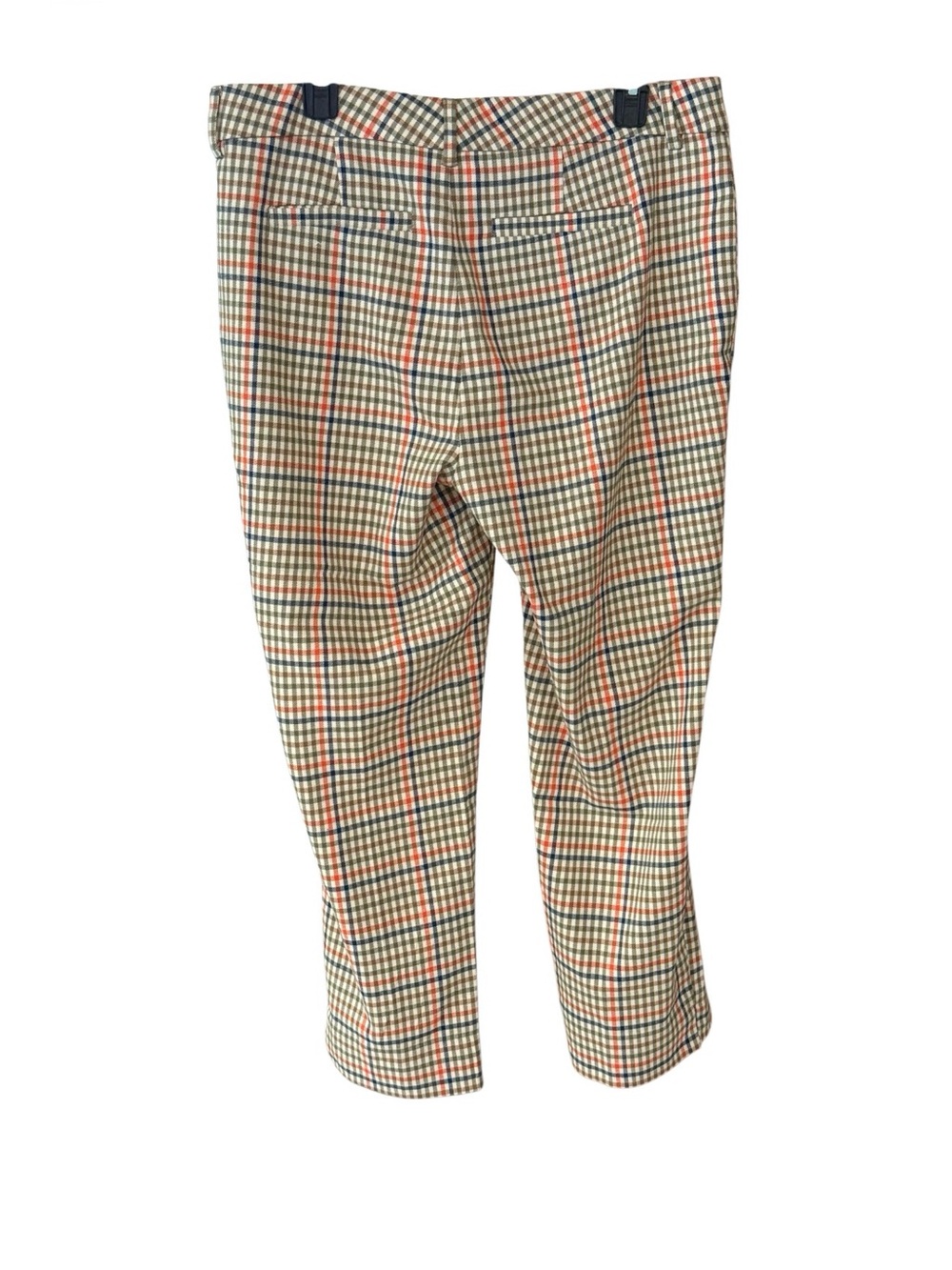 Liverpool Kelsey Crop Trouser Lava Flow Plaid Pants Size 12 - Picture 3 of 3